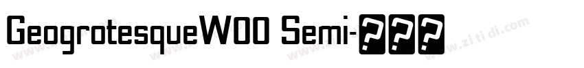 GeogrotesqueW00 Semi字体转换
